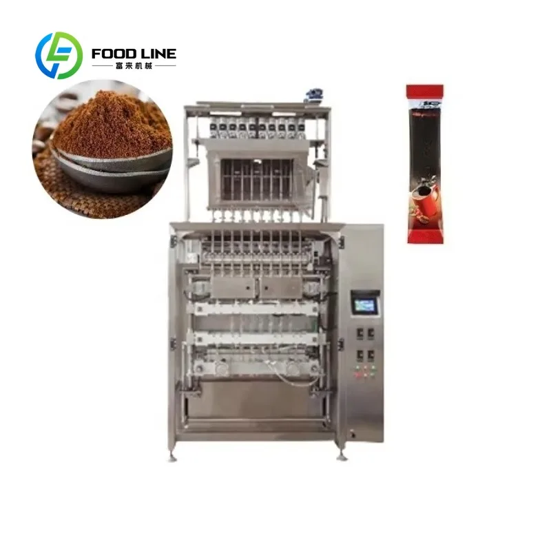 Custom Made Automatic Multi-Lane Powder Back Sealed Stick Packaging Machine