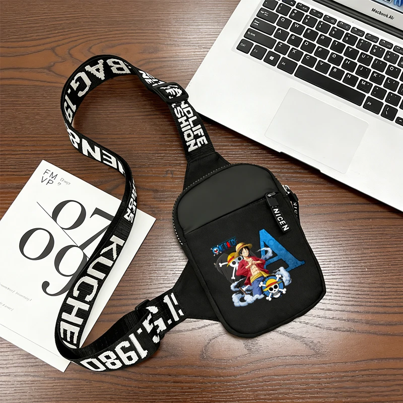 

One Piece Crossbody Bag Large Capacity Portable Shoulder Bag Boys Girls Fashion Anime Satchel Cute Cartoon Handbag Birthday Gift