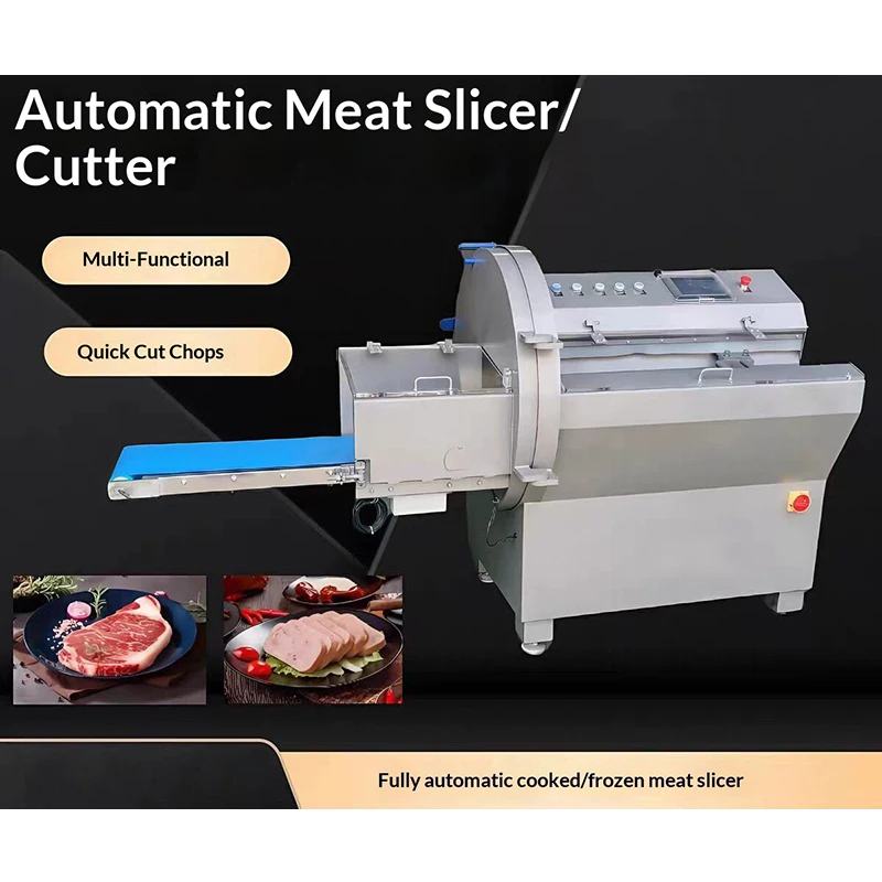 JZ Automatic Meat Slicing Machine Stainless Steel Beef Pork Slicer for Food Plant