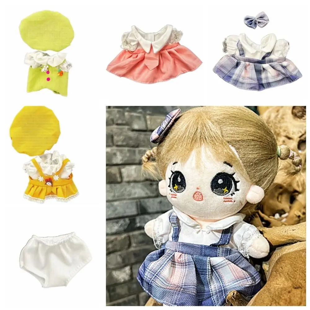 Suspender Dress 20cm Cotton Doll Clothes DIY Clothing Kawaii No Attributes Dolls Skirts Mini Lovely Star Doll Dress