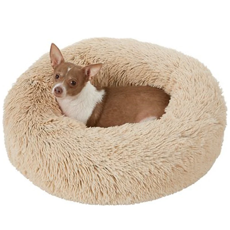 

Super Soft Dog Bed Plush Cat Mat Dog Beds For Large Dogs Bed Labradors House Round Cushion Pet Product Accessories Cat Bed