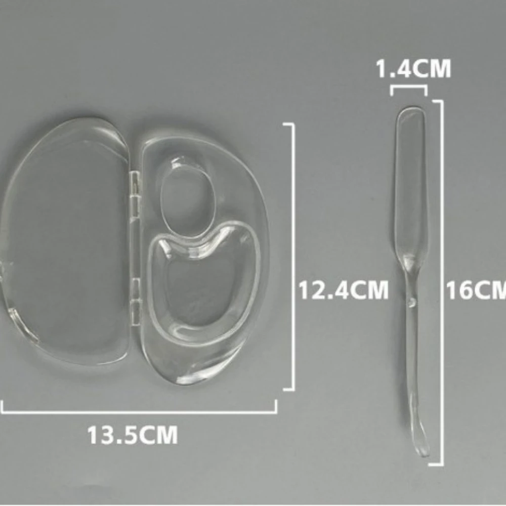 2個/セット カラーミキシング折りたたみトレイ メイクアップカラーボード 透明メイクアップカラーパレット メイクアップクリームミキシング