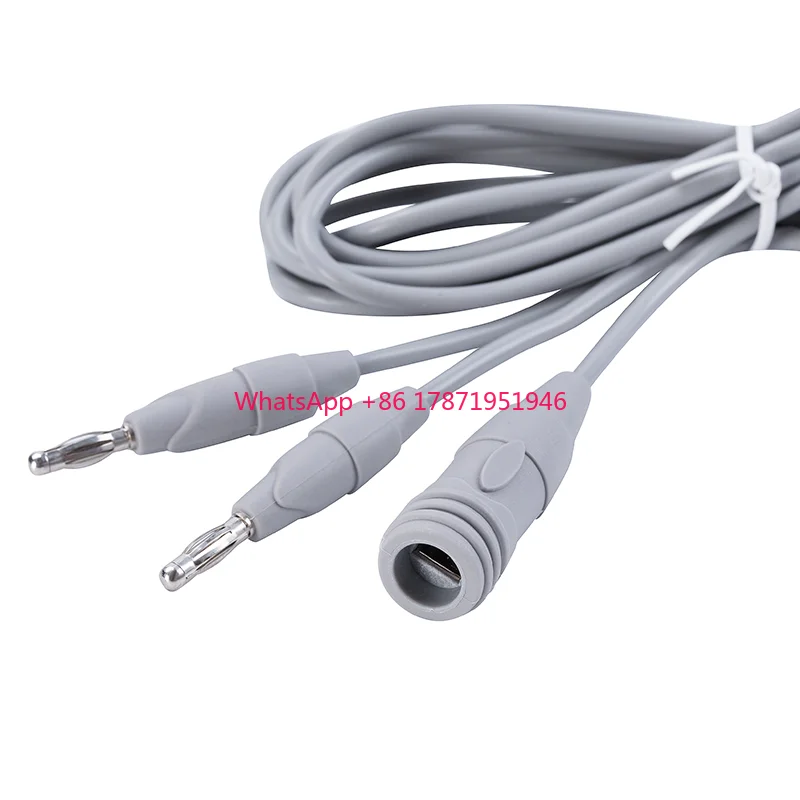 Ahanvos Electrosurgical Bipolar forceps cable Europe and America connector type Cautery