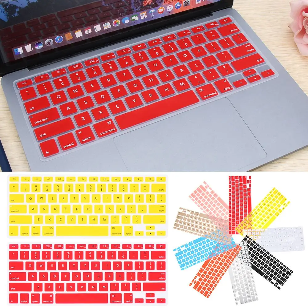 Sticker Film Silicone Candy Colors Keyboard Cover For Apple Macbook Pro Air 13