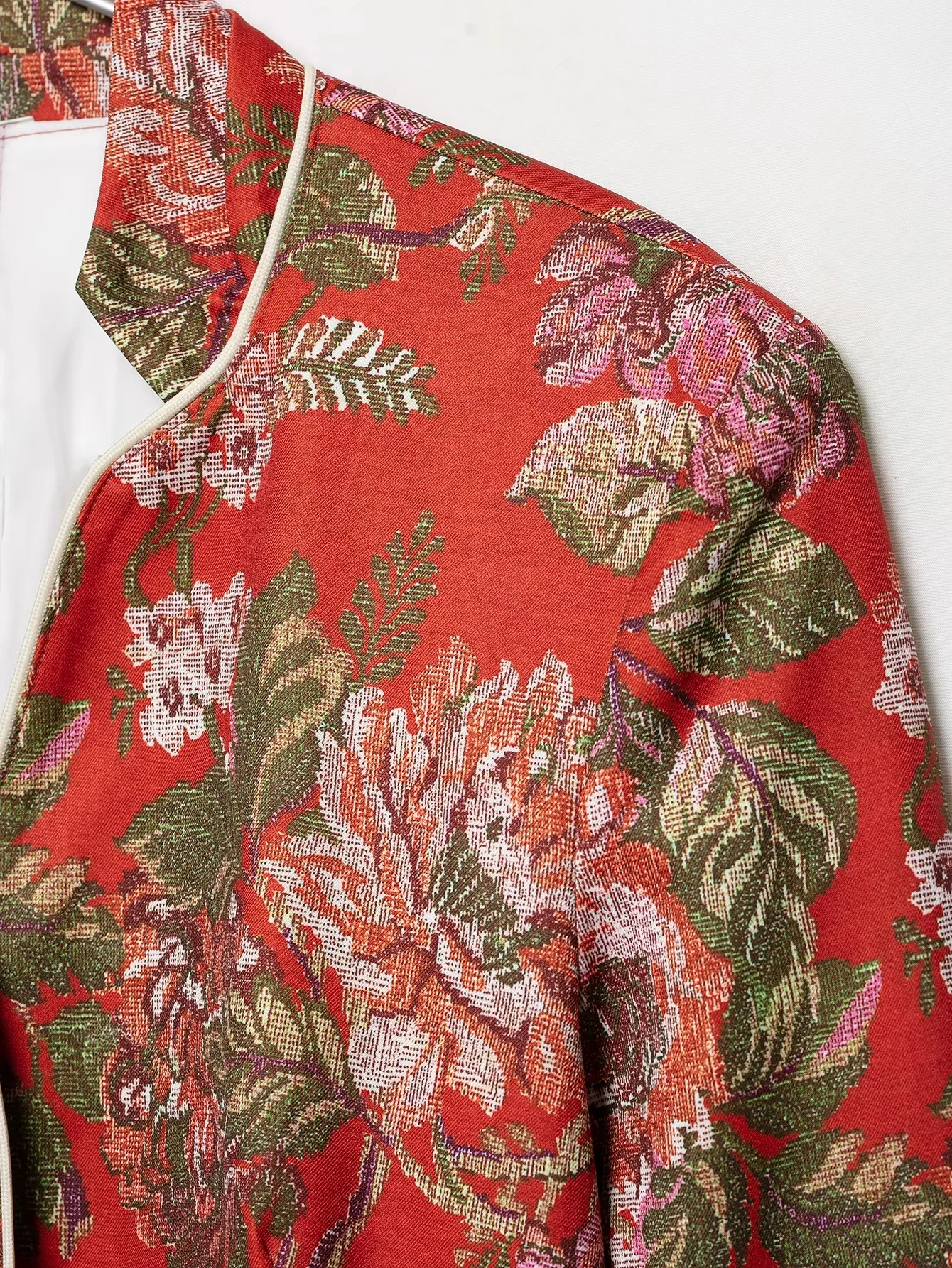 KONDALA Vintage Casual Chic Damenjacke mit Blumenmuster, Stehkragen, Einreihige Jacke, Mode 2026 Herbst-Winter-Jacken – Detail 14