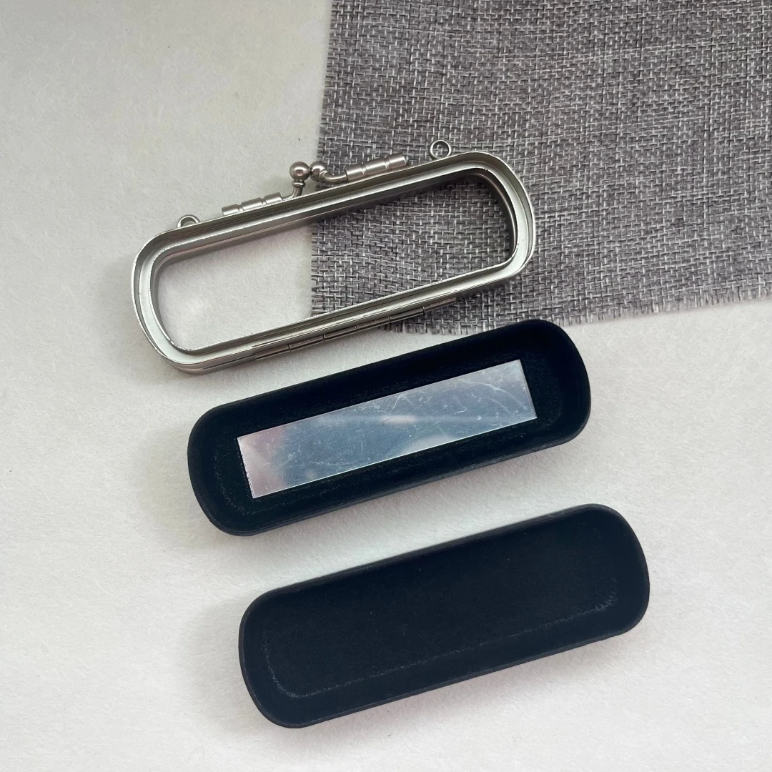Make Your Own Hard Shell Box Clutch Bag Frame And Sides Purse Box Frame Small Loop Lipstick Bag with Mirror Kiss Lock Wedding