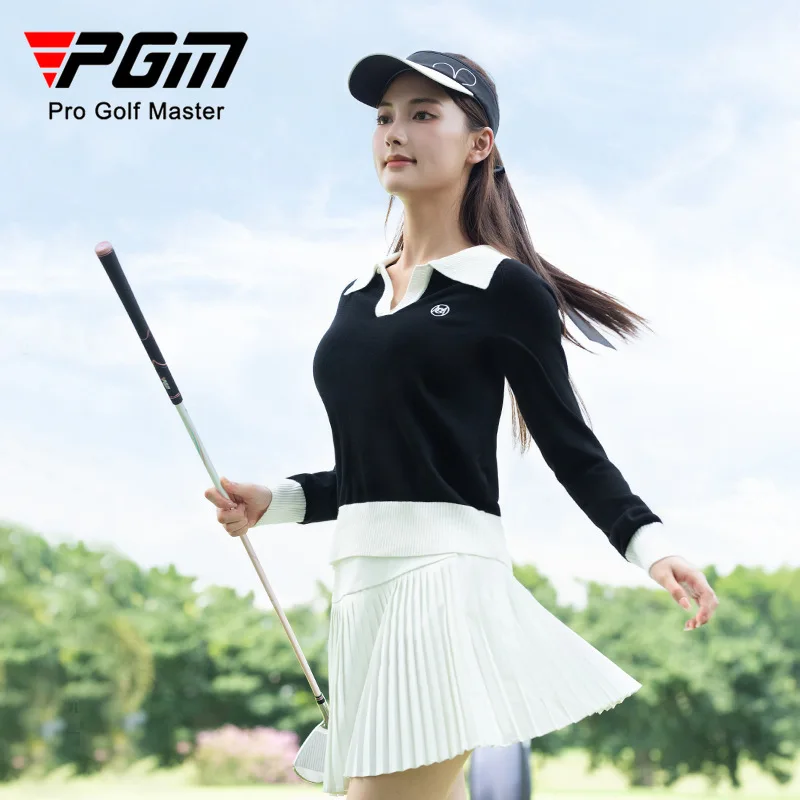 

PGM Golf женский свитер с длинными рукавами осень-зима теннис спортивная верхняя одежда YF863