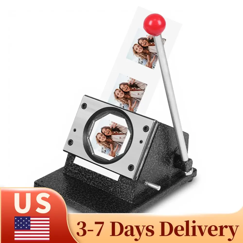 

50mm Square DIY Fridge Maker Magnet Press Kit W/100 Set Materials Fridge Magnet Maker Machine Kit for Crafting Home Use Business