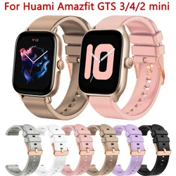 20mm Correa Silicone Strap For Xiaomi Huami Amazfit GTS 4 2 Mini 3 2e Smart Watch Band for Amazfit Bip U 3 pro GTR 42mm Bracelet