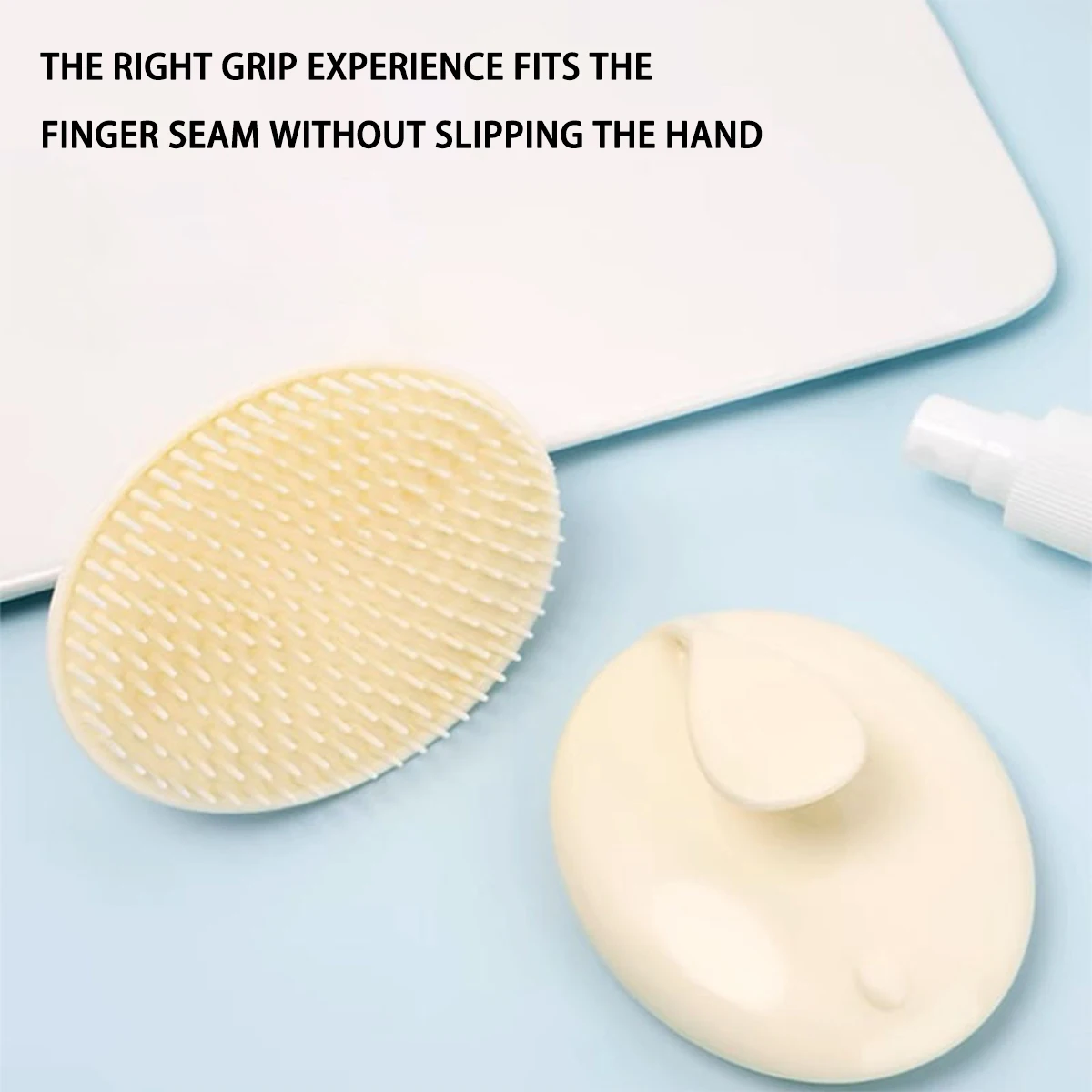 فرشاة تدليك فروة الرأس الناعمة إزالة القشرة الرطبة والجافة غسل الشعر مشط المحمولة للعناية بفروة الرأس فرشاة اغتسال Rolle ВВВКАВВВ0С ﻿