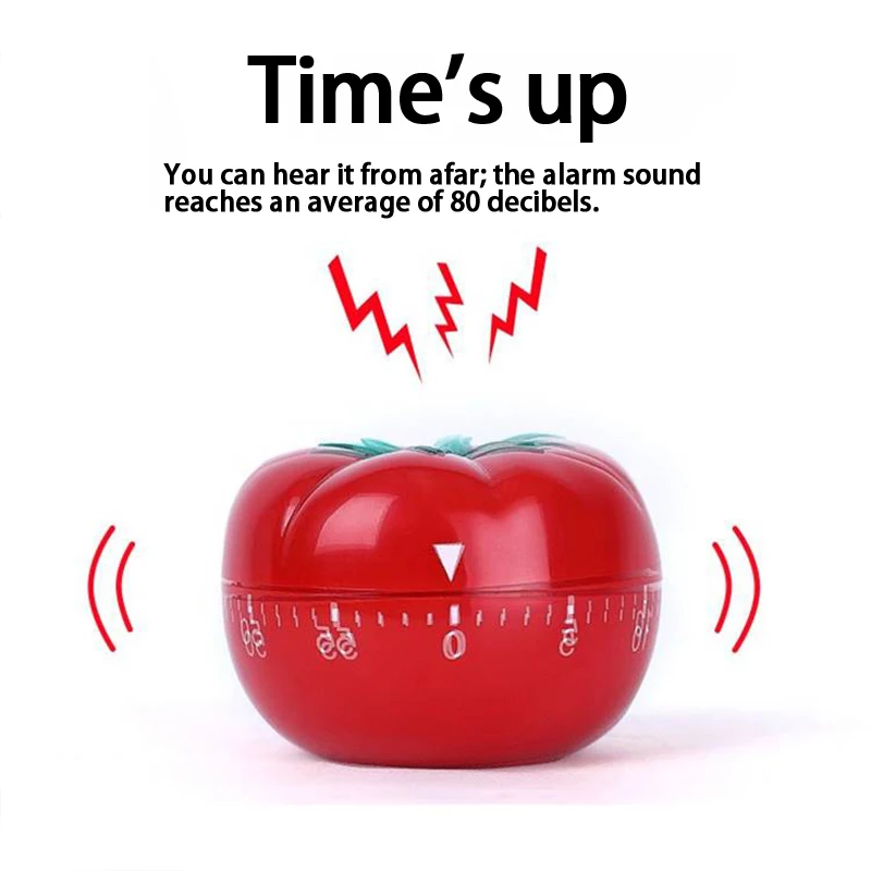 Tomato Timer Electronic Kitchen Reminder Pomodoro Mechanical Countdown Alarm Kitchen Cooking Tool Game Timer Clock