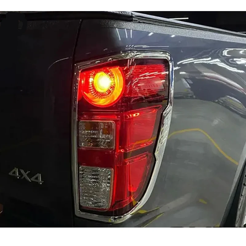 Rear Tail Light Cover Taillamp Chrome Decorative Frame Accessories For Mazda BT50 BT-50 2021 2022 2023 2024 2025