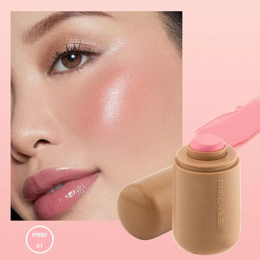 3-in-1 Blush Stick Rosa Crema Nuda Stick Idratante Flash Lip Gloss Blush Stick Per Occhi Labbra Guancia Bastone Idratante Punti salienti