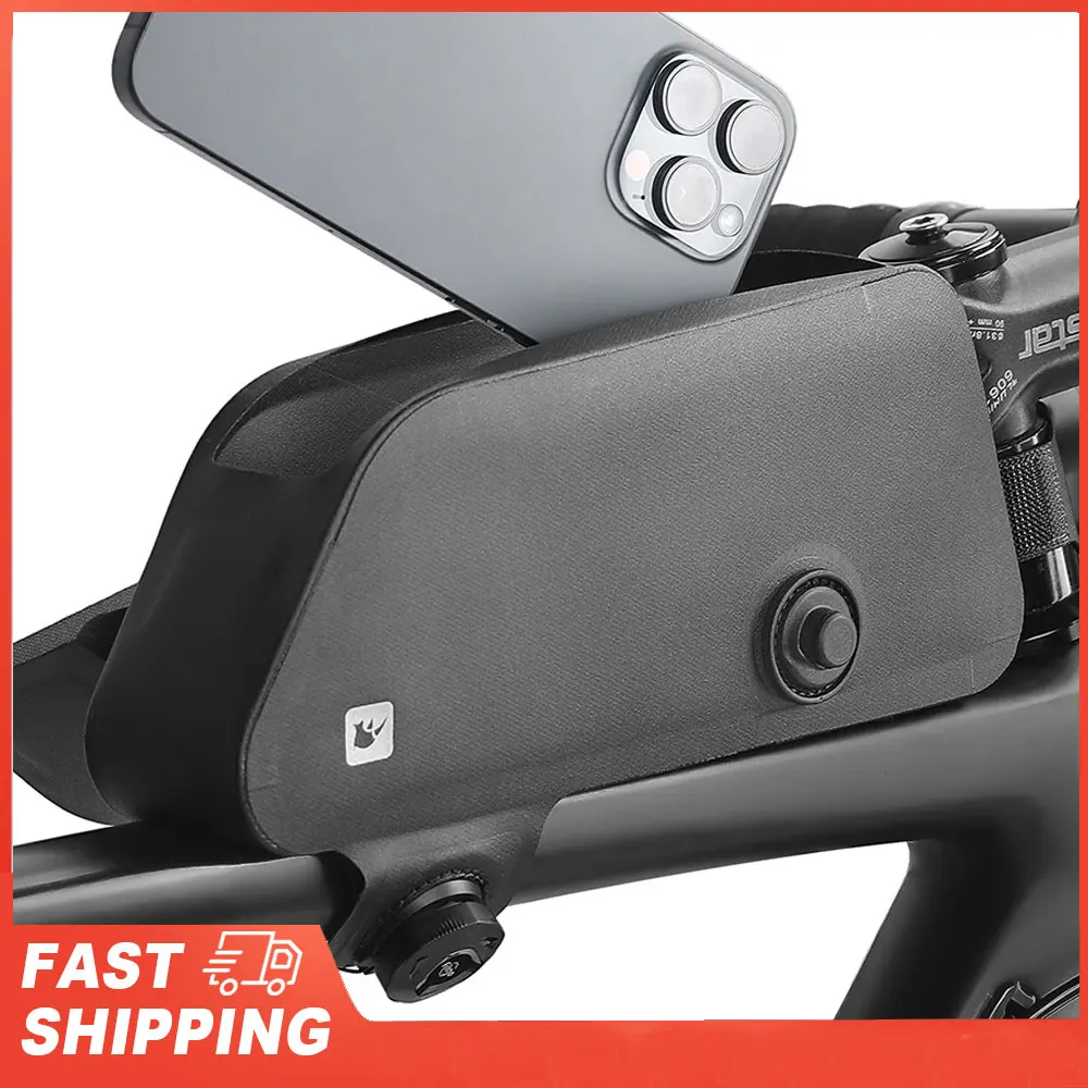 

Magnetic Bike Bag Bicycle Front Bag 2L Waterproof Bicycle TopTube Bag Compact Size Quick Release Buckle Cycle Bag Road