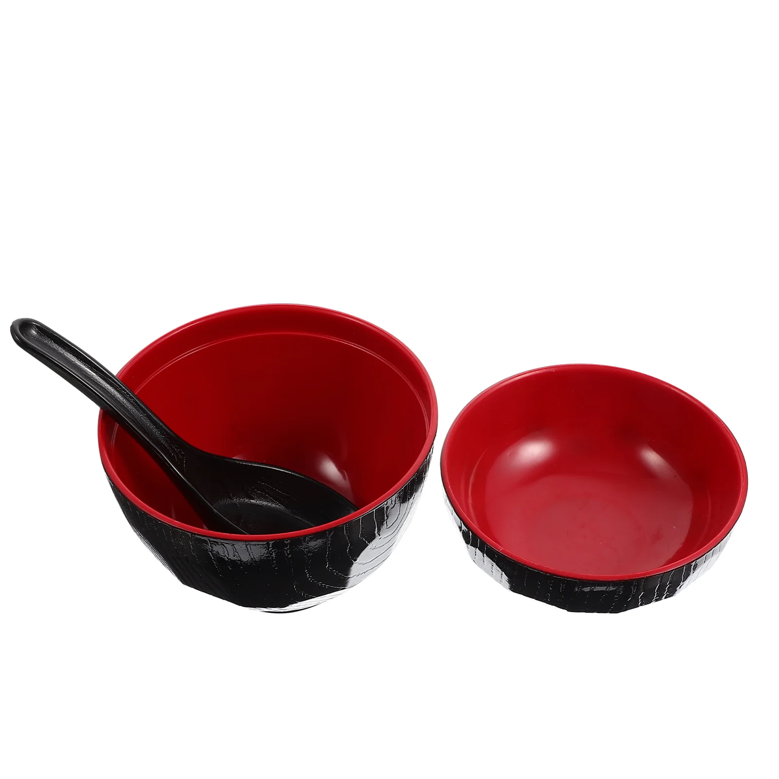 Fruit Bowl Japanese with Lid Miso Soup Bowls Covered Household Rice Container Pot Black Serving for Entertaining