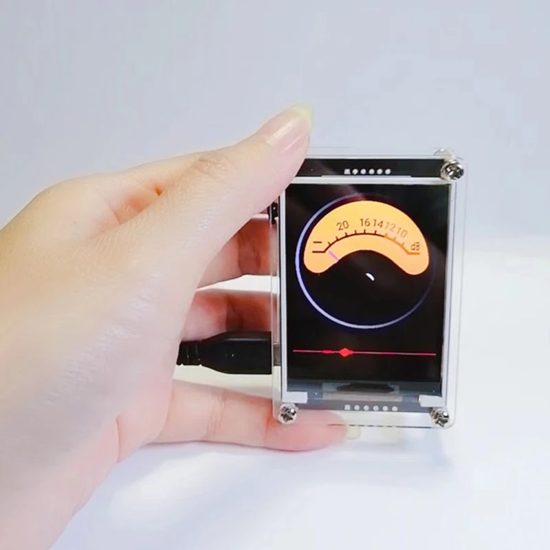 صوت المنشط 1.3 بوصة الموسيقى الطيف مؤشر مستوى الإيقاع VU متر HD LCD اللون التناظرية متعدد الأوضاع دعم GPS
