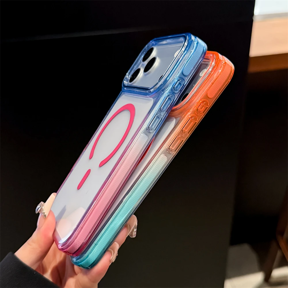 Градиентный прозрачный магнитн – обзор и цена Gradient Color Case