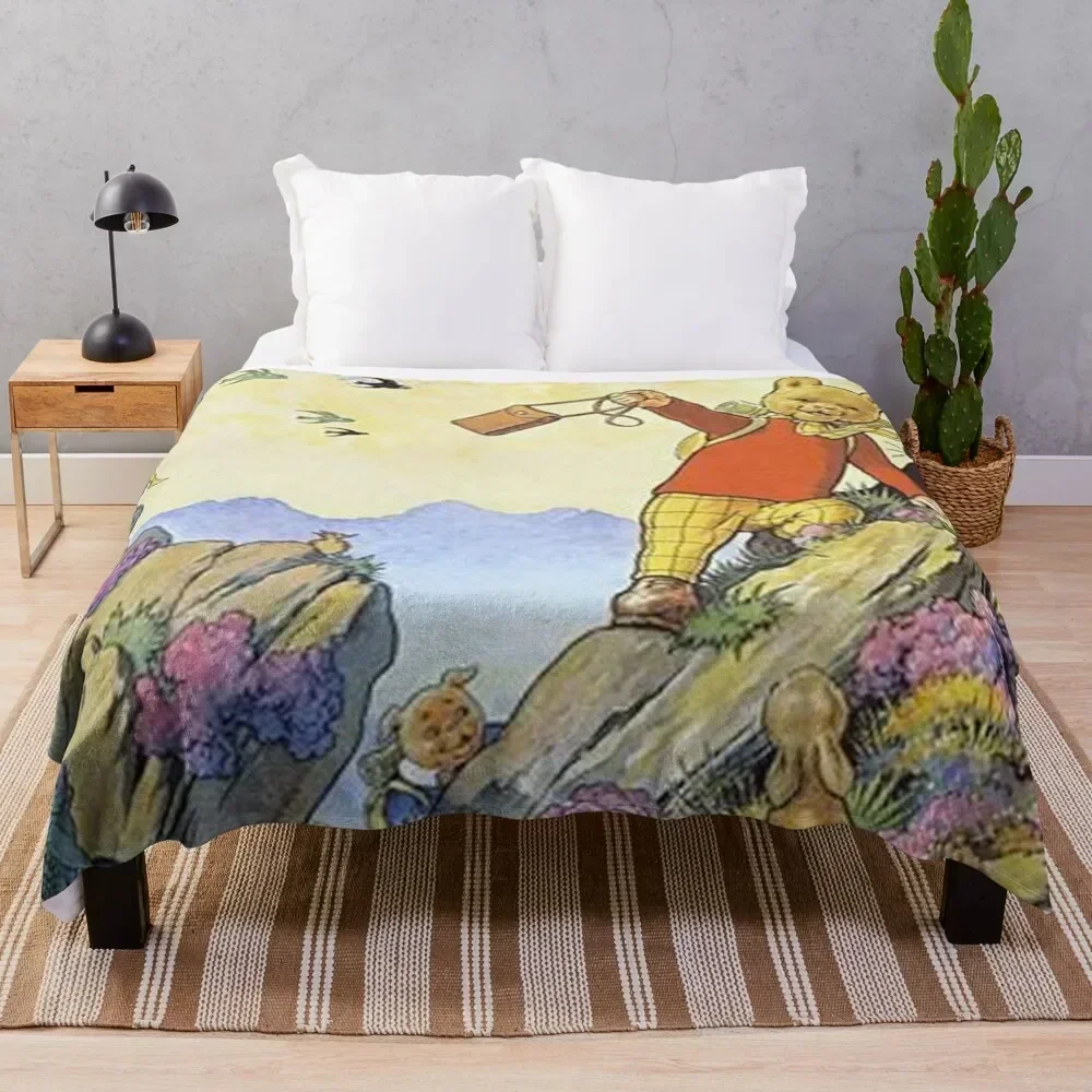 

Rupert bear Throw Blanket Cozy Microfiber Throw Blanket for Home Bedroom