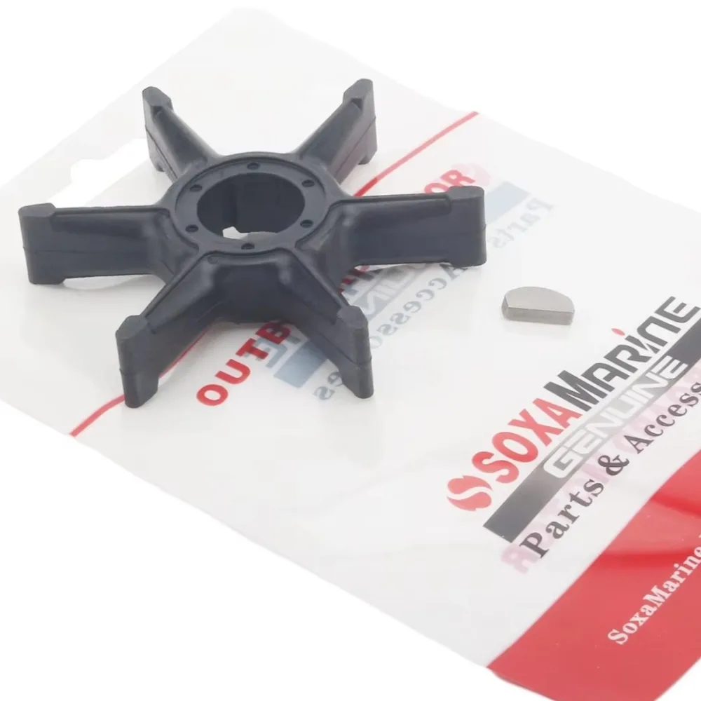 

689-44352 Water Pump Impeller & Key For Yamaha 2 Stroke 20 25 30 HP C25 CV25 28A C30 Outboard Boat Motor 18-3067