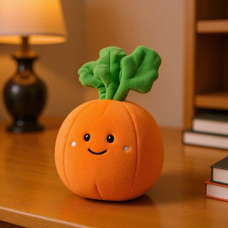 Multi-Functional 2-in-1 Convertible Fruit Pillow Cute Carrot Plush Toy Soft U-Shaped Neck Pillow for Travel Office Daily Use