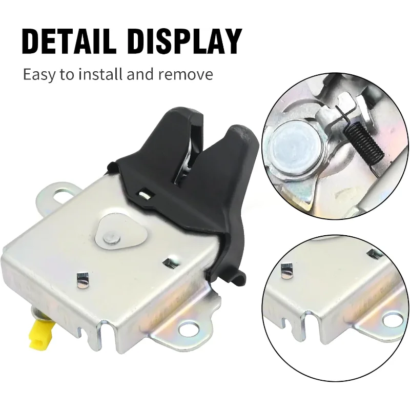 64610-12360 6461012360 64610 12360 سيارة الخلفي الباب الخلفي الجذع مزلاج قفل الباب المحرك لتويوتا كورولا E12 2004-2016 1.8L