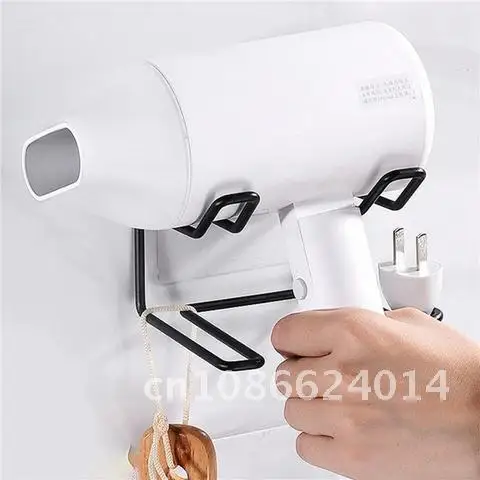 

Steel Hair Dryer Holder Wall Mounted Hair Straightener Dryer Rack Bathroom Accessories Organizer Storage Shelf Racks Stainless