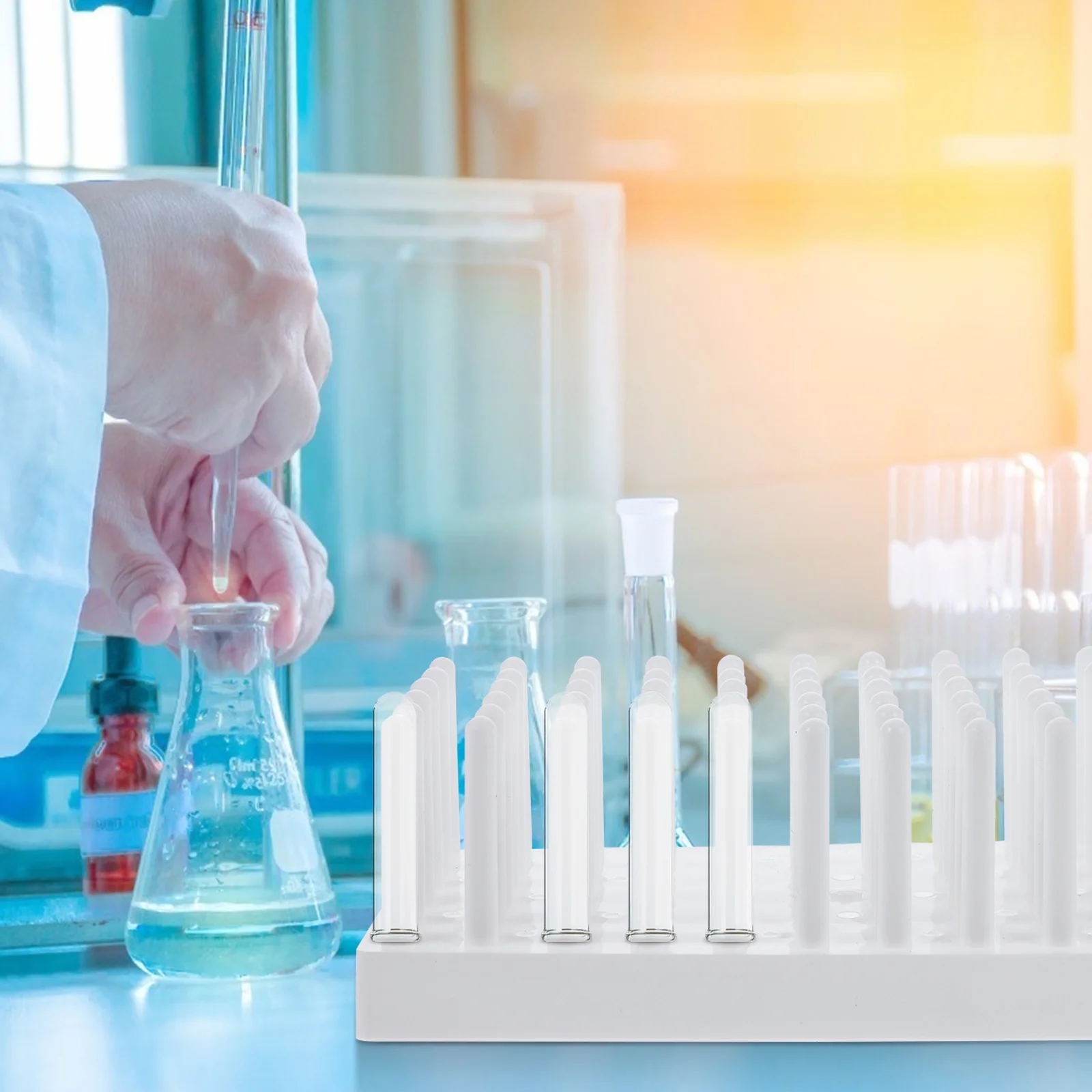 Protein Test Tube Rack Laboratory Holde Polypropylene Holder Centrifuge Peg Drying