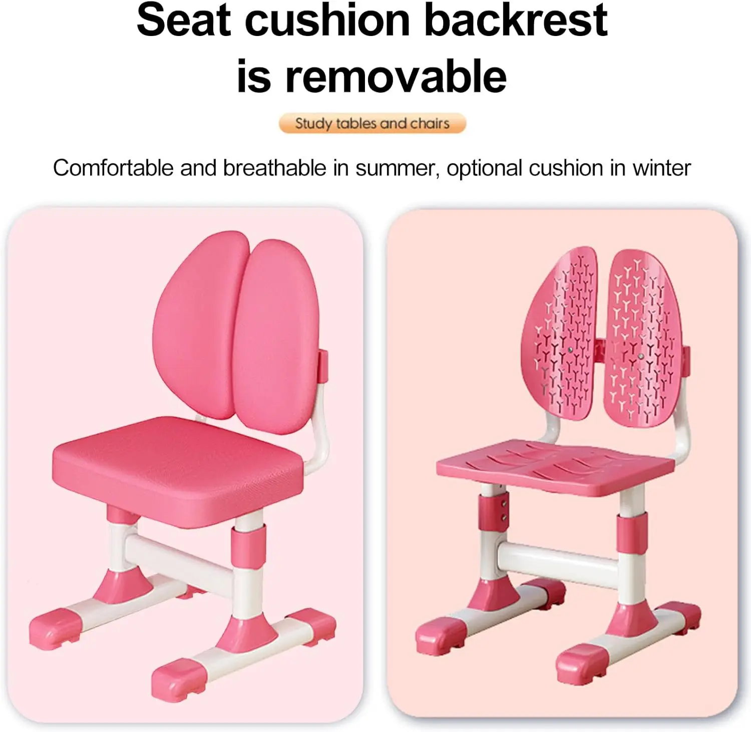 طقم مكتب وكرسي للأطفال، طاولة بارتفاع قابلة للتعديل مع لوح كتابة، ورف كتب، ودرج، وردي #6