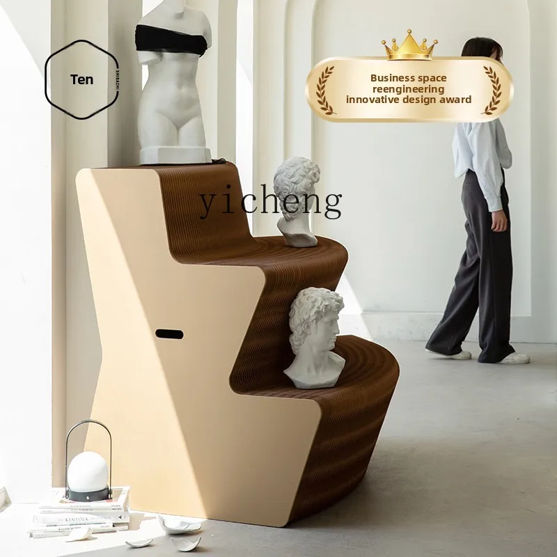 

TWR eighteen paper display stand products clothing store floor cosmetics shelf