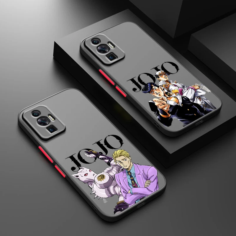 Cool Anime JOJO For POCO X5 X4 X3 C65 C51 C55 C50 C40 M6 M5S M5 M4 M3 F5 F4 GT Pro NFC TPU Frosted Translucent Phone Case