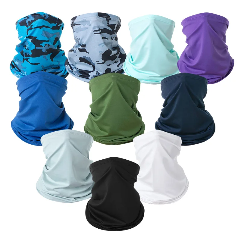 Multi-purpose Turban Riding Scarf Cycling Bandana Men Women Neck Cover Sunscreen Ice Silk Outdoor Fishing Hiking Headwear Mask