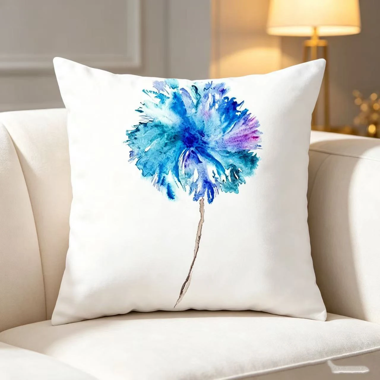 Tropical Palm Leaf Dandelion Throw Pillow Case Decorative Pillowcase Living Room Sofa Office Seat Cushion Cover Home Gift Decor