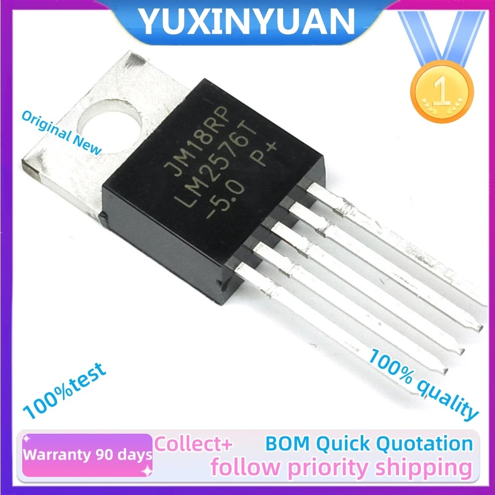 1PCS  LM2576HVT-5.0V/3.3V/12V/ADJ  TO-220-5  IN STOCK