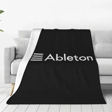 Ableton Live Logo Blankets Soft Warm Flannel Throw Blanket Bedspread for Bed Living room Picnic Travel Home Couch