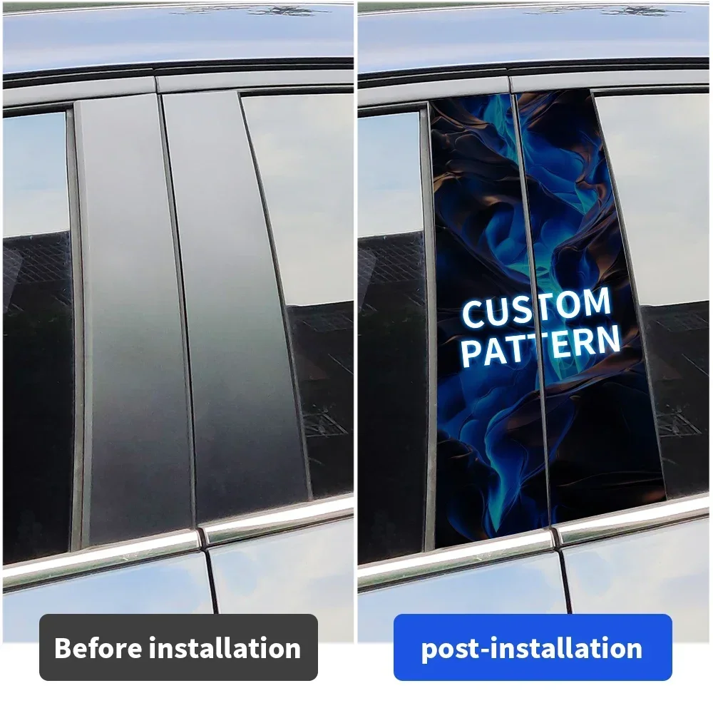 DIY customized exclusive car center pillar sticker link