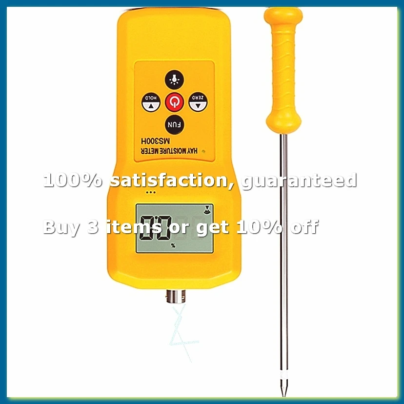 MS300H Portable Hay Moisture Meter with Probe for Hay Bale,Cereal Straw,Forage Grass,Leymus Chinensis Humidity Tester