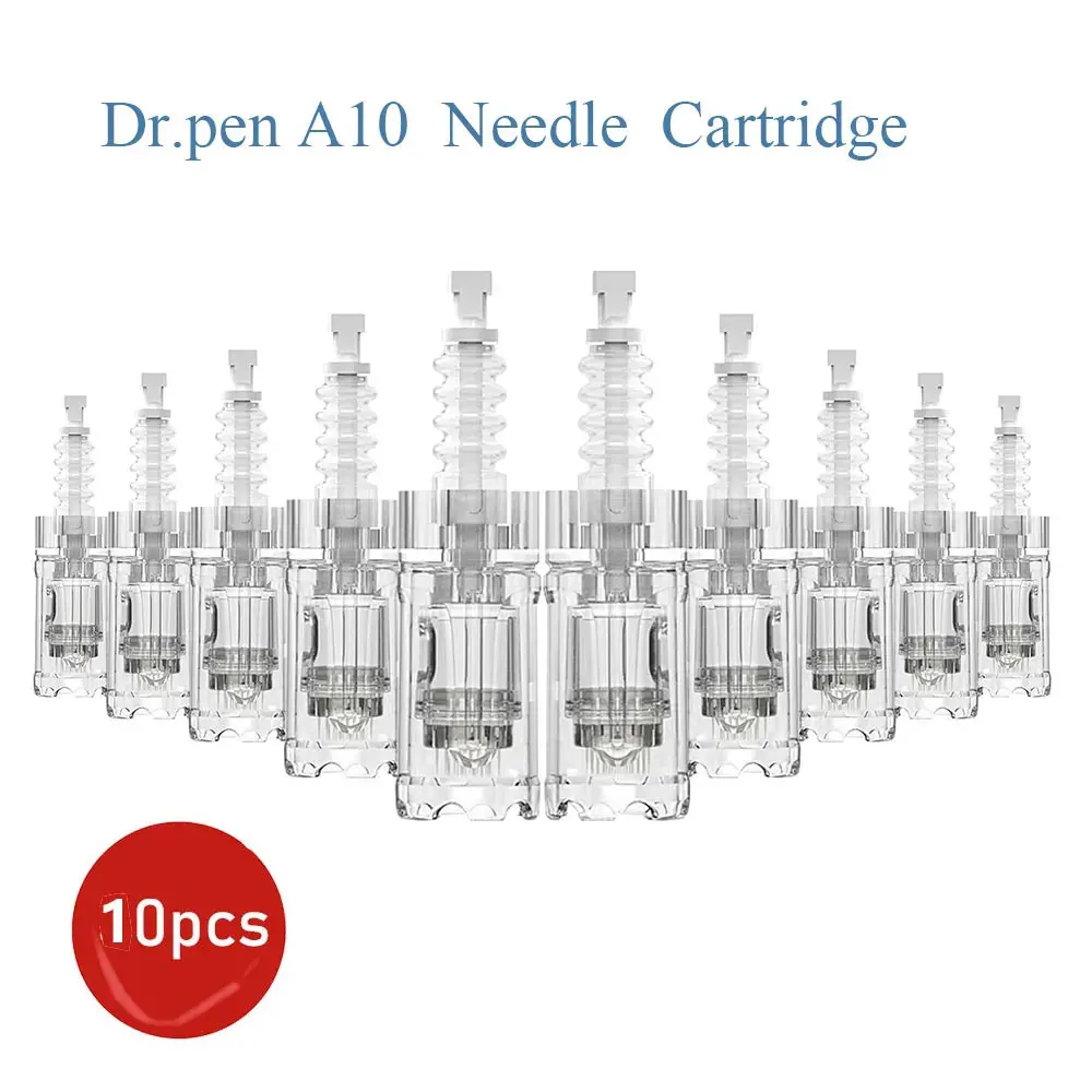 10 pieces Dr. Pen A10 Original Replacement Cartridges - Replacement Parts for Derma pen A10- 12/24/36/42/Nano pins