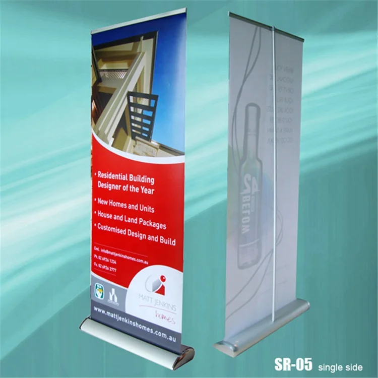 Wholesale Tradeshow Booth Display Aluminum Display Stand Roll up Banner Stand Adjustable Banner Stand Advertising