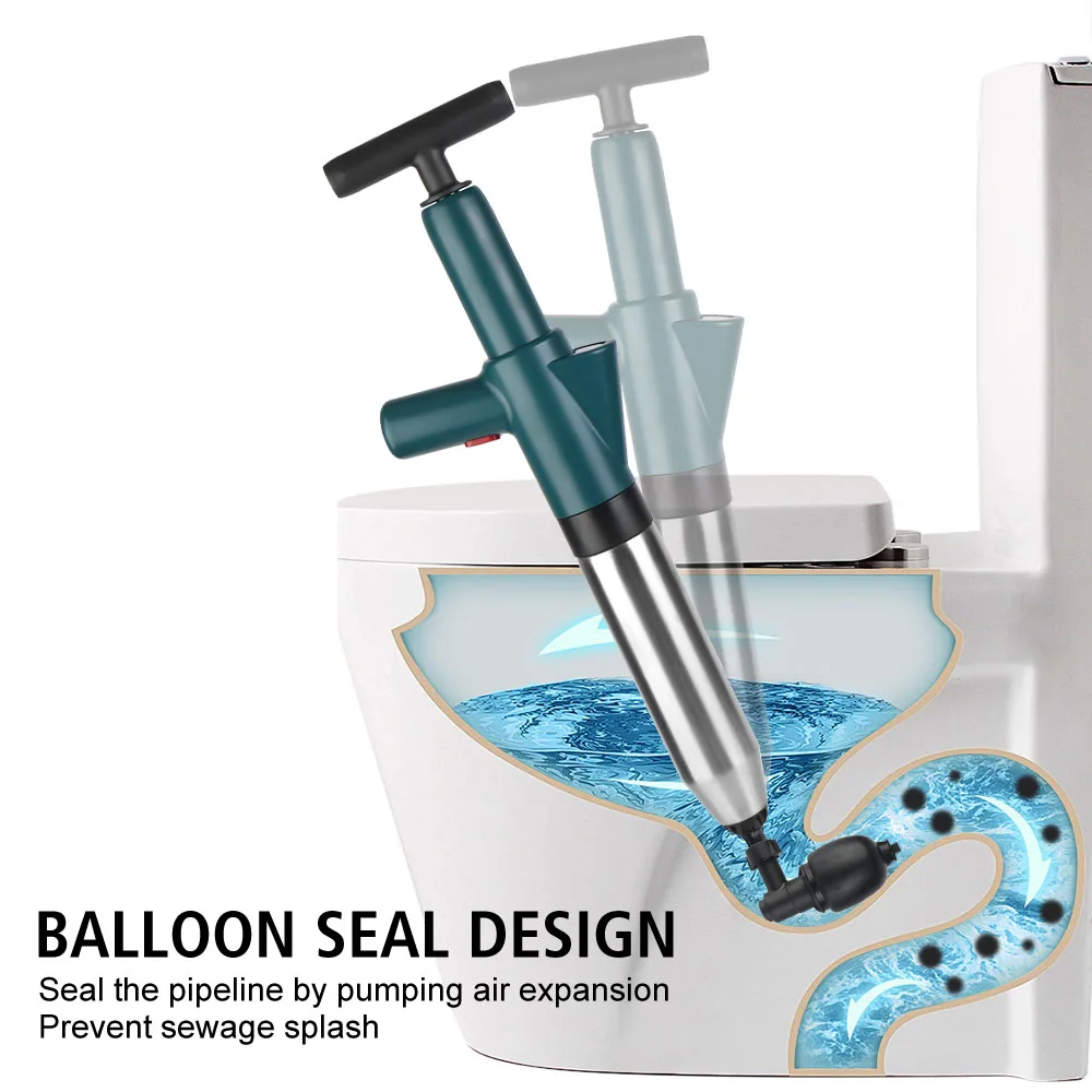 

Dredge Clog Remover Toilet Plunger High Pressure Drain Plunger Air Drain Blaster Sewer Pipe Unblocker