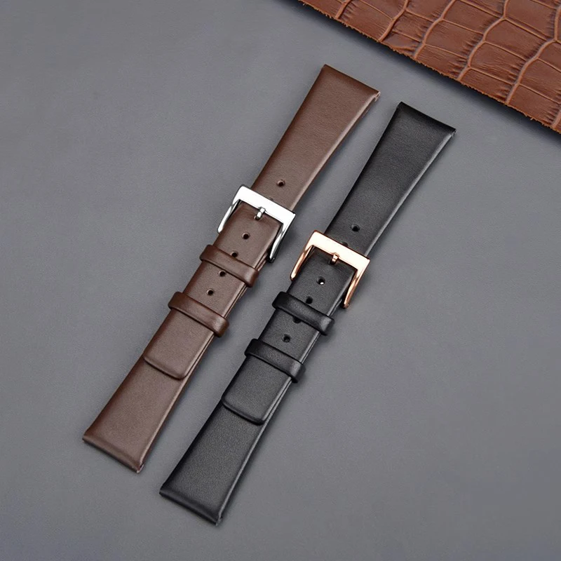 Replacement Ck Watch Strap K3M211/K3M221/K3M231 Unisex 20 18 12mm Genuine Leather Watch Band Original Style First Layer Cowhide Pin Buckle