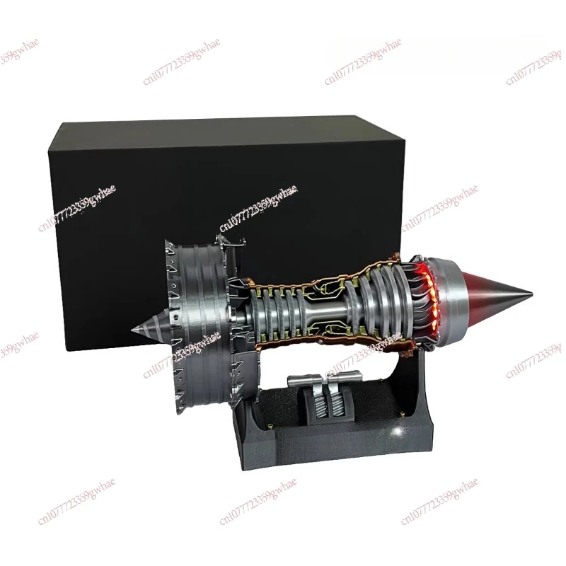 Gift Box Aircraft Turbofan Engine Tr900 Model Creative Black Technology Desktop Ornament Gift