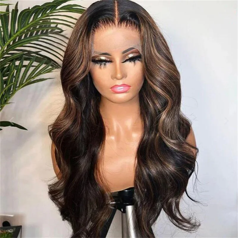 Preplucked Highlight Blond Body Wave 26Inch 5x5 Silk Base Glueless  Jewish Human Hair Wig Baby Hair HD Lace European Hair