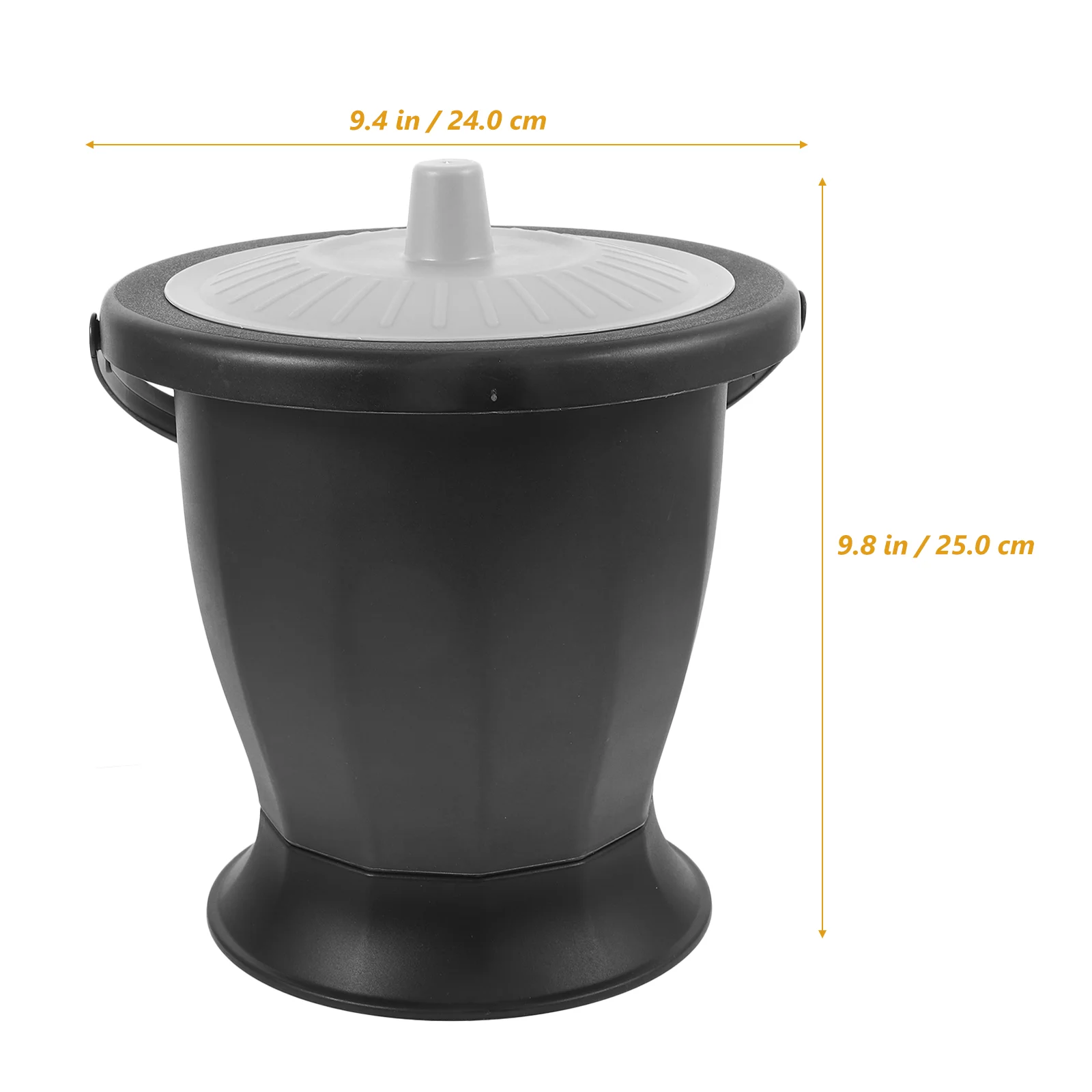 Inodoro Spittoon olla de cámara portátil para dormitorio con tapa, orinal de plástico para orina, urinario para ancianos, niño y mujer embarazada