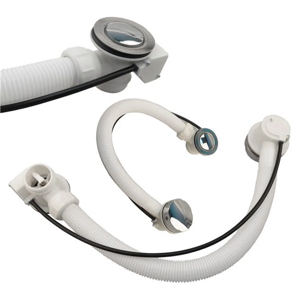 

Современный сливной клапан для ванны с переливом и комплектом для ванной комнаты, готовый к установке