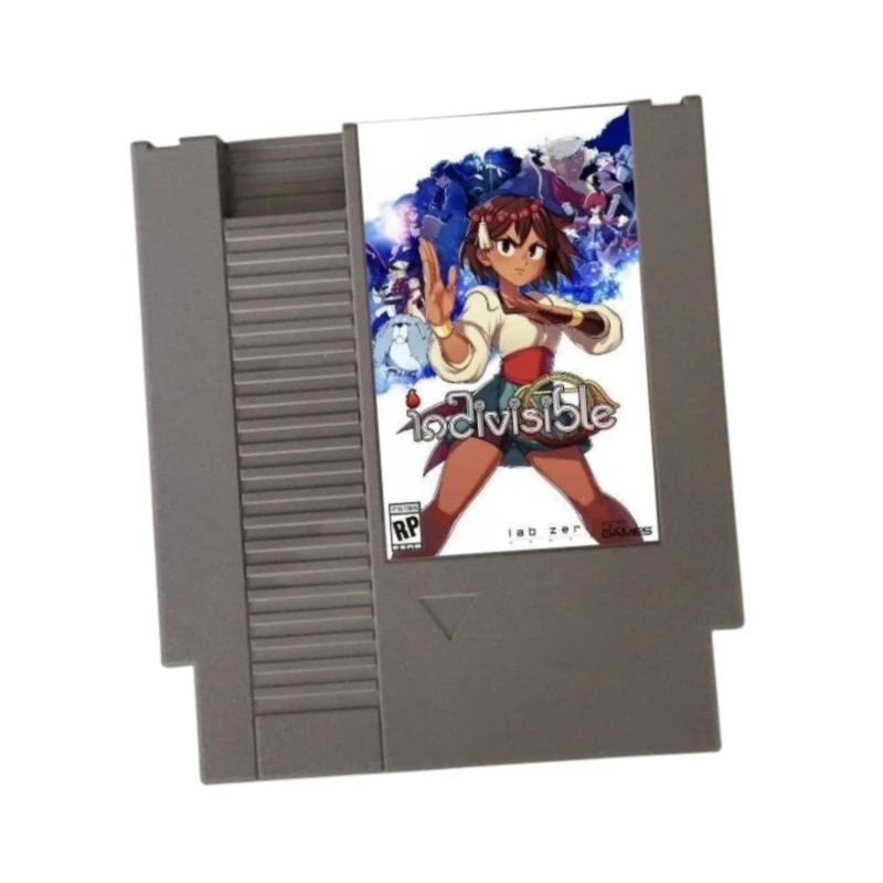 Indivisible 8Bit Retro Game Cartridge for NES Console 72Pins Video Game Card