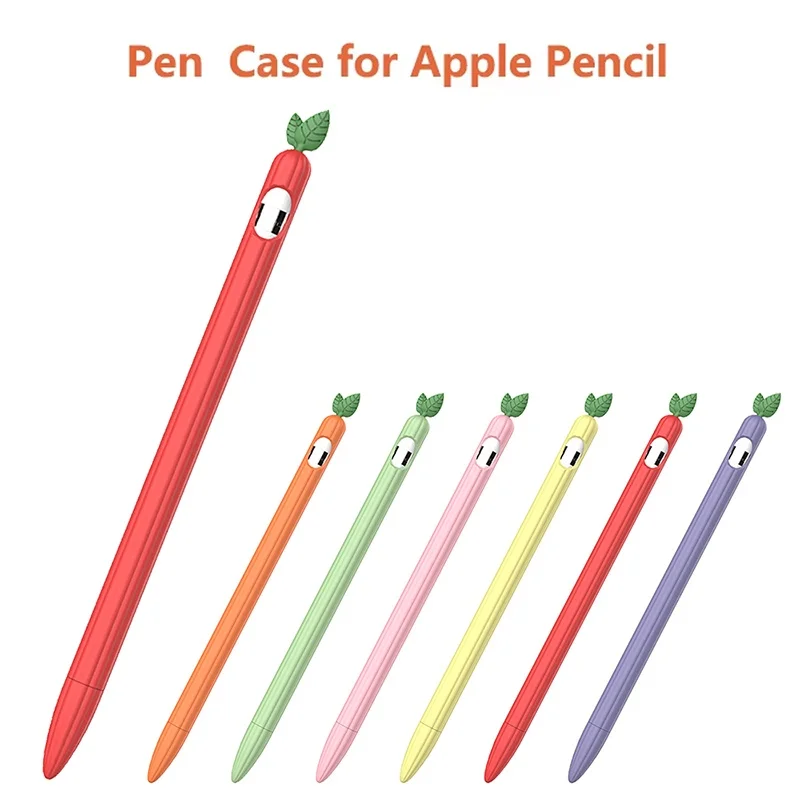 

Чехол для ручки, защитный чехол для стилуса, мягкий силиконовый чехол, противоударный чехол для Apple Pencil 1 2, аксессуары в виде ракушки