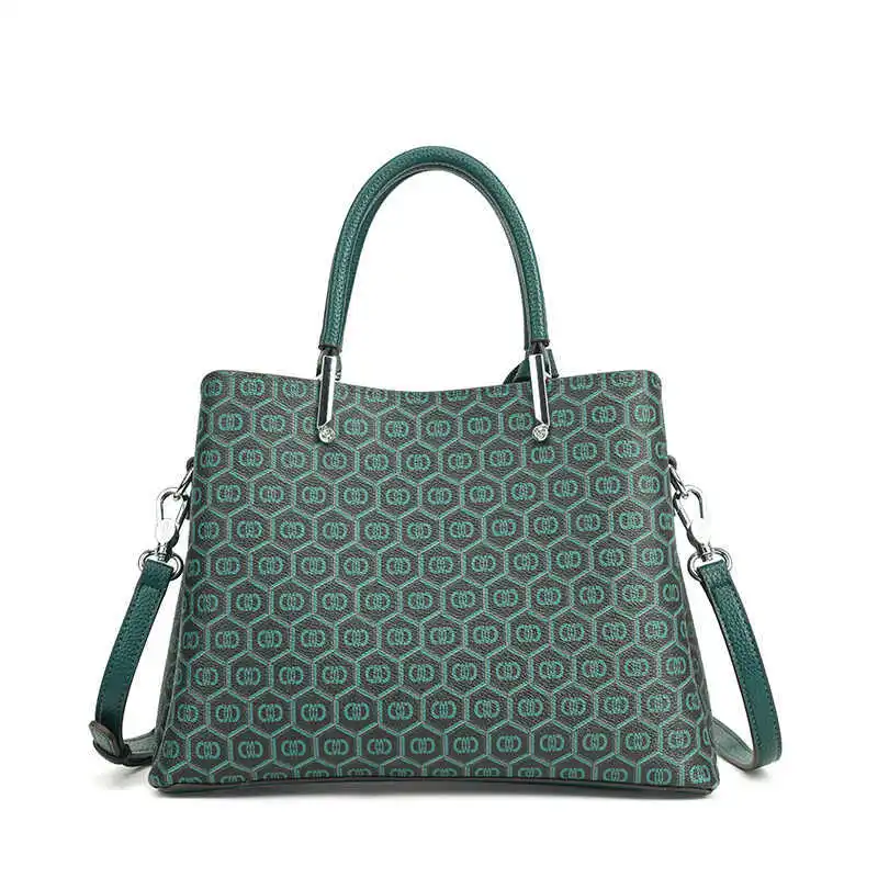 Стильная кожаная большая сумка для женщин, дизайнерская сумка через плечо, элегантная женская сумка через плечо