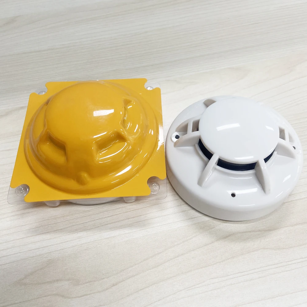 1Pcs 9-24Vdc Wire Heat Detector NC/NO Dry Contact Output Indoor Ceiling Fire Smoke Alarm Sensor for Home Security