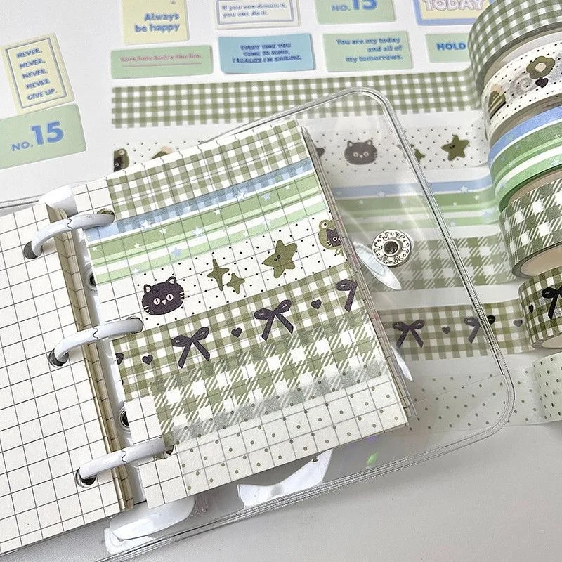 

Набор декоративных лент из 6 штук: милые мультяшные креативные ленты васи для школы и творчества