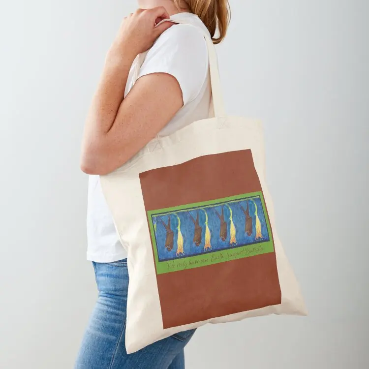 

Batzilla - Support One Earth by Shannon O'Rourke Tote Bag shopping trolley bag canvas bags Beach bag Eco